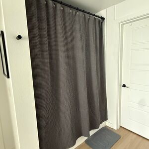 Like new target threshold waffle weave shower curtain